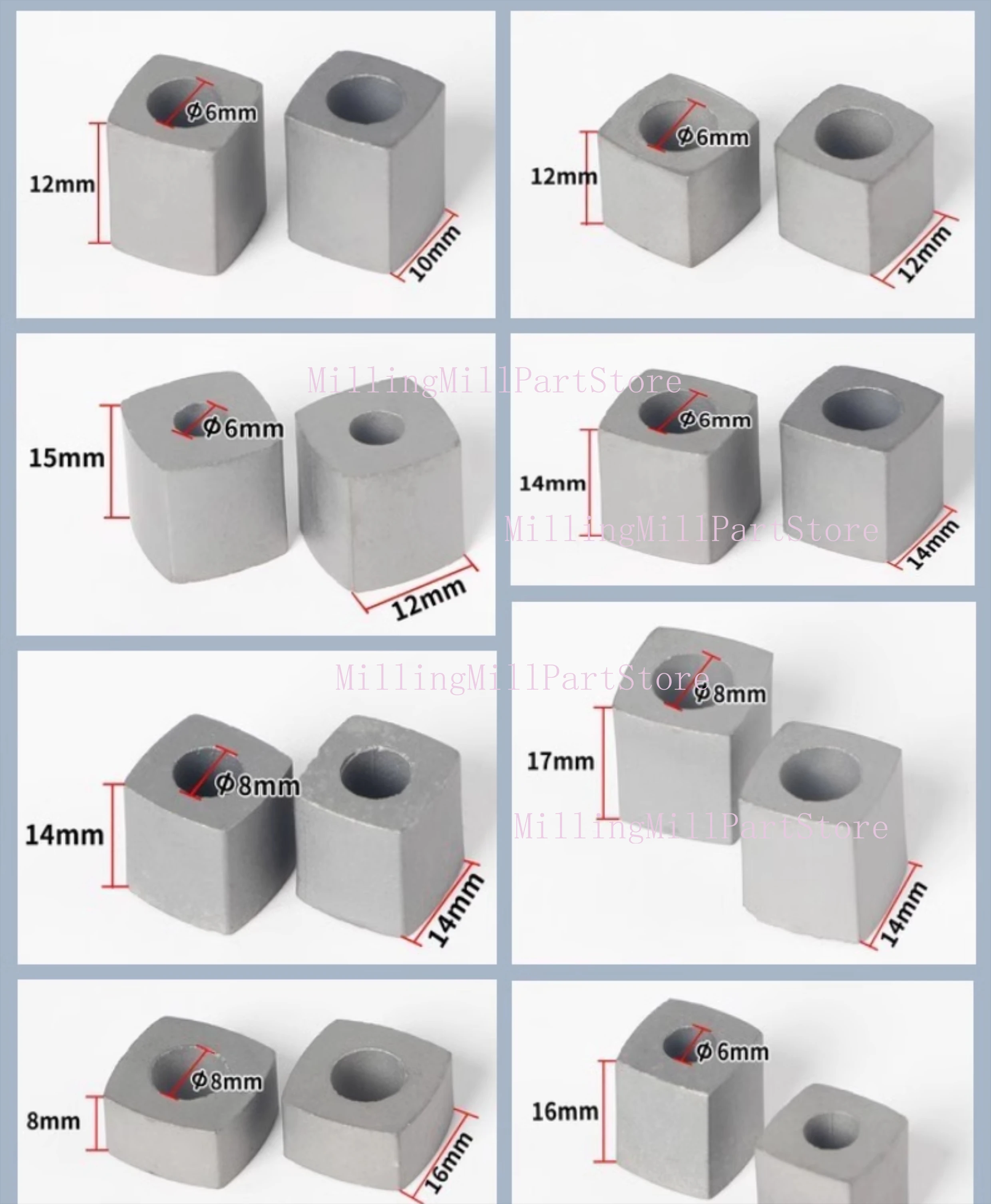1 buah Fitting pemotongan kawat EDM blok konduktif GY3 kursi terisolasi bahan batang konduktif tahan aus, baja Tungsten keras