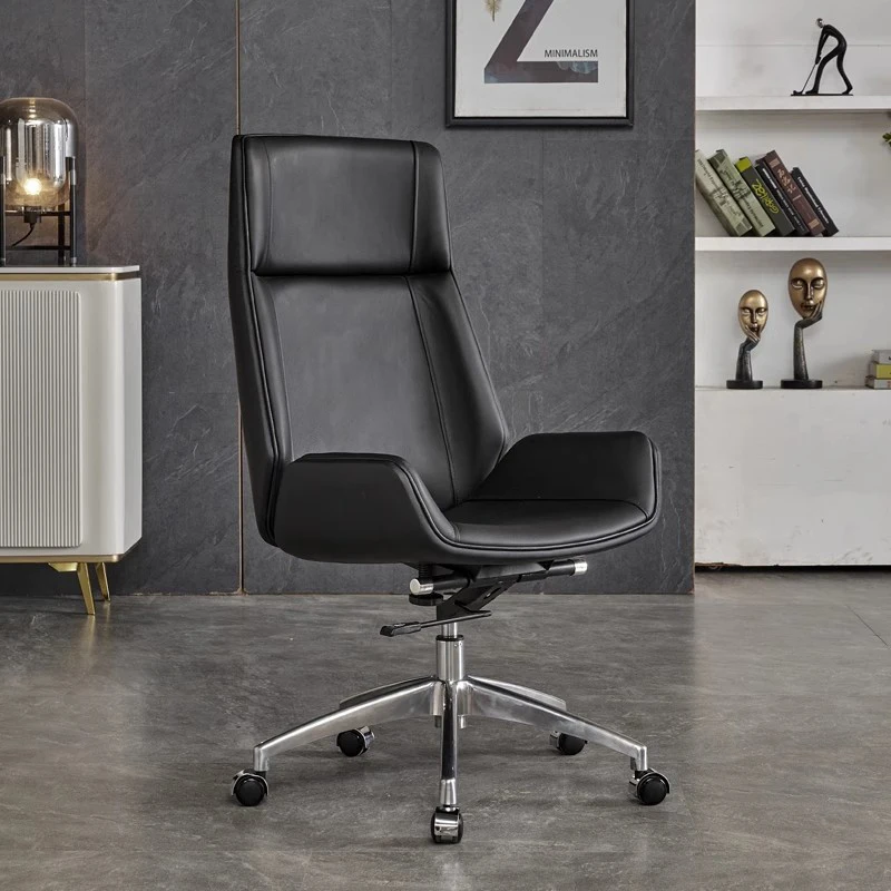 Leather Executive Office Chair Dresser Reading Backrest Conference Office Chair Comfortable Dinning Taburete Library Furniture