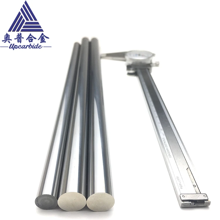 KUP209 94Hra 91%WC h6 Polished Tungsten Cemented Carbide Alloy Rod Dia 5mm*310mm for CNC Machine Fine Grinding Round Bar