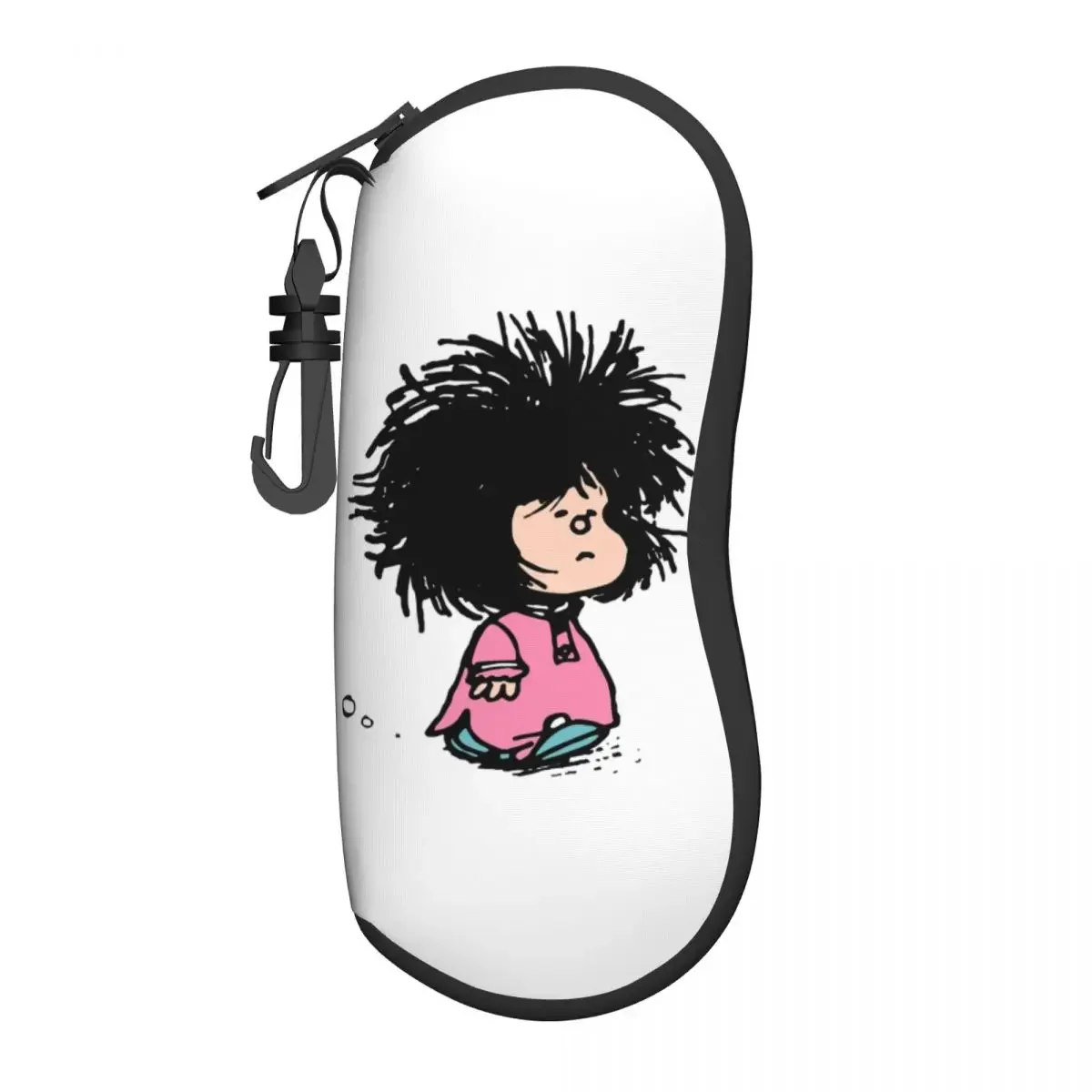 Humor Manga Mafalda Shell Eyeglasses Protector Cases Cool Sunglass Case Quino Argentina Cartoon Glasses Bag