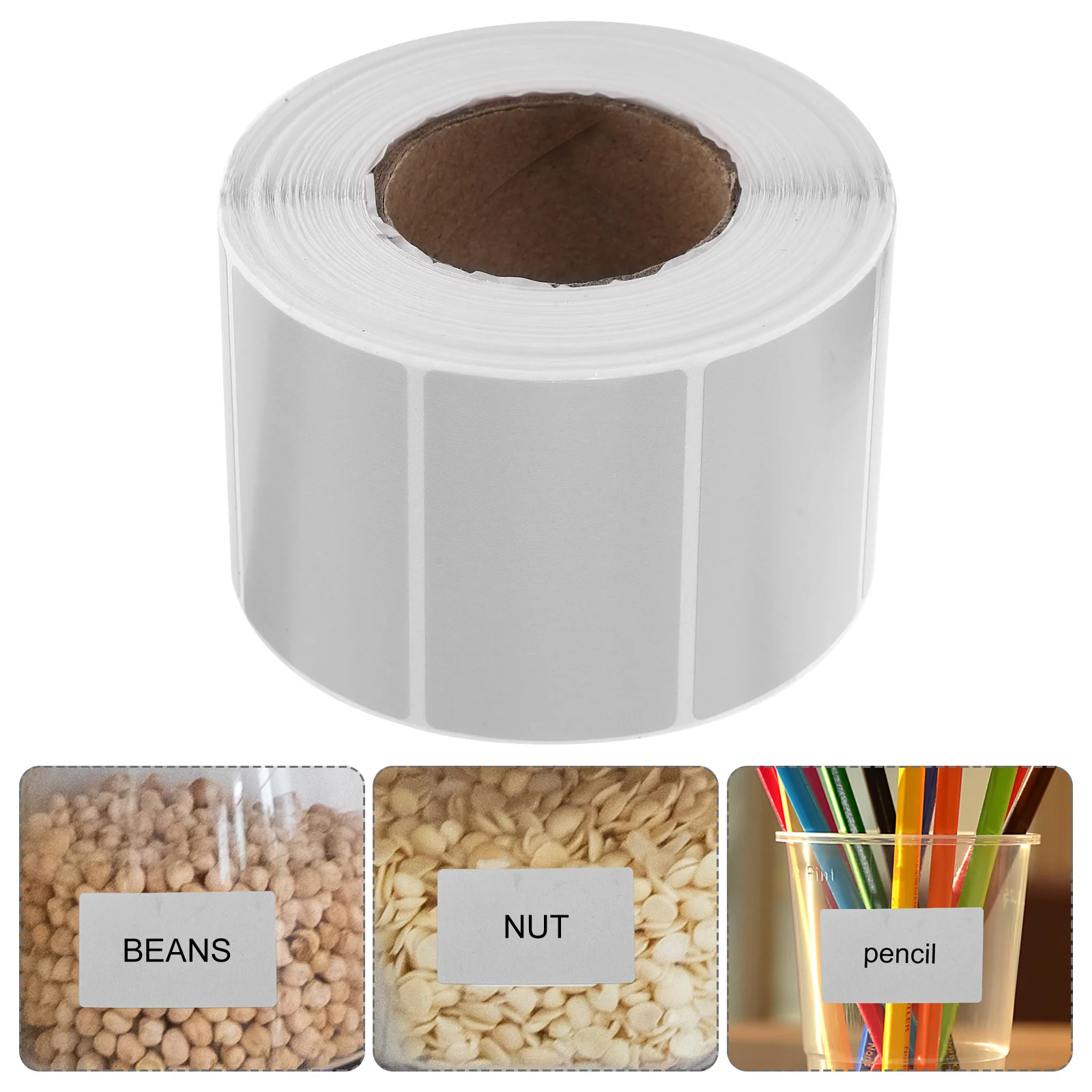 1 لفة فارغة لتقوم بها بنفسك ورق ملصقات حراري ملصقات لاصقة ذاتية اللصق لشحن عنوان اسم السعر تنظيم مكتب المنزل