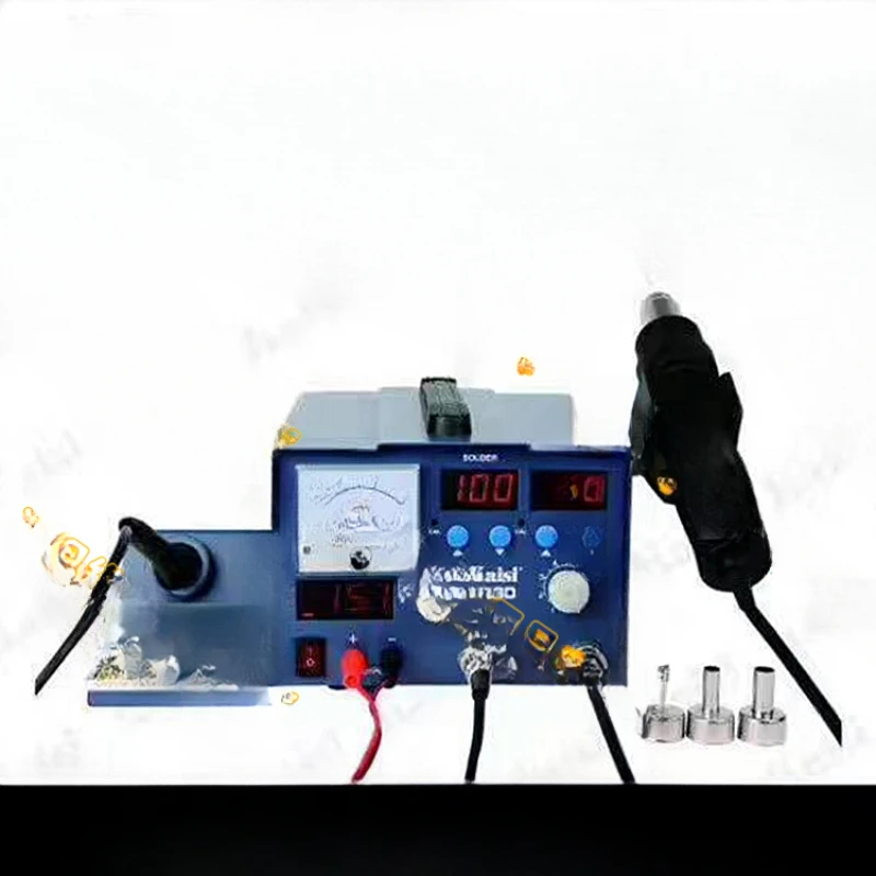 Hot air gun/welding table/voltage regulator power supply three-in-one multi-function dismantling table with digital display