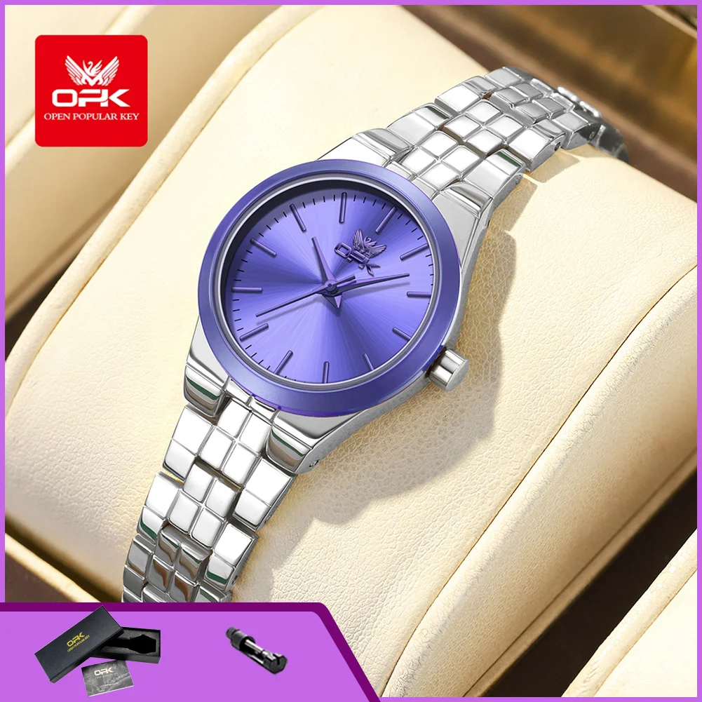 OPK 8187 Orignal Fashion Quartz Wristwatch for Women Waterproof Female Watch Elegant Dress Ladies Watch