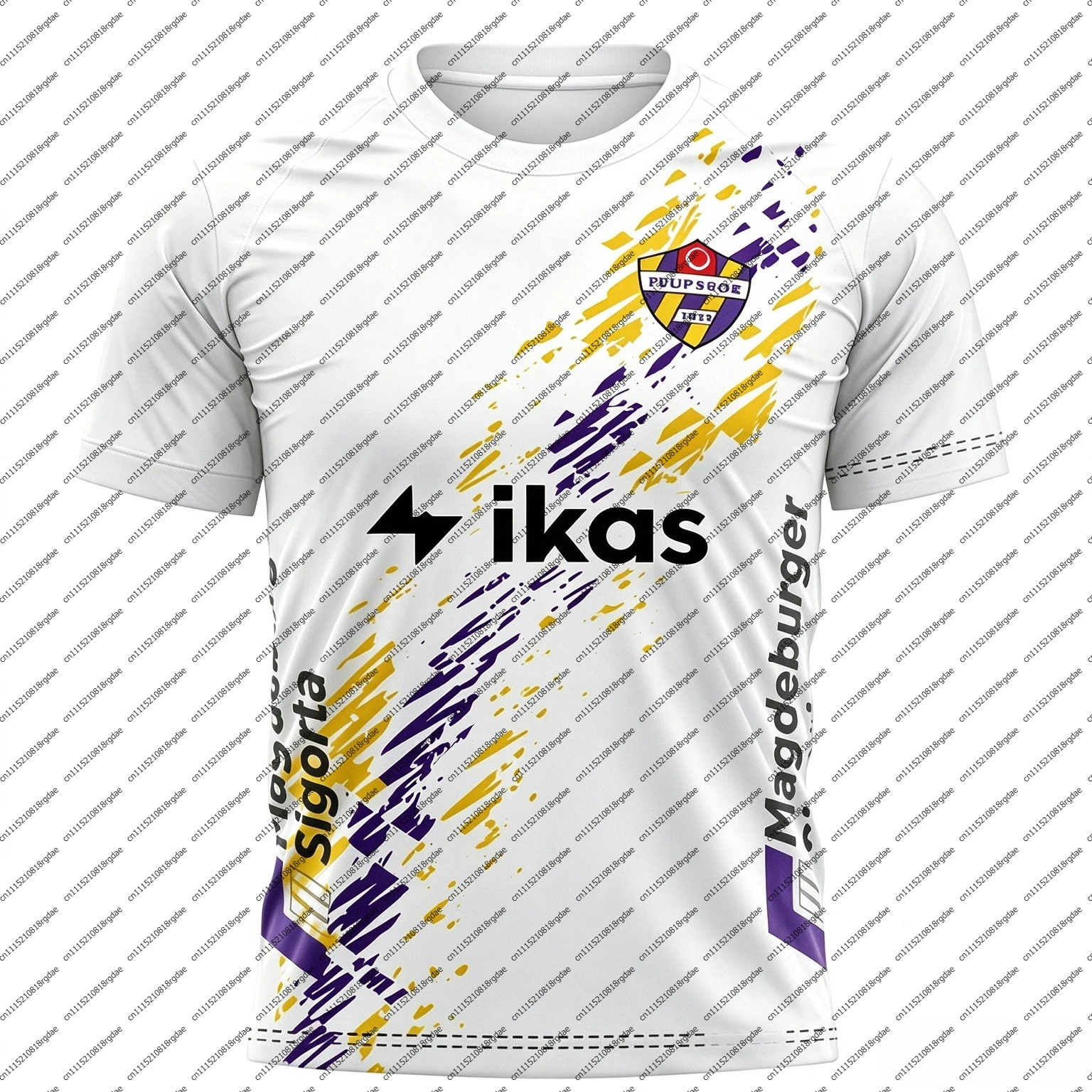 2026-27 Eyüpspor Home and Away T-Shirt with 3D Digital Print, Comfortable and Breathable Sports Casual Top