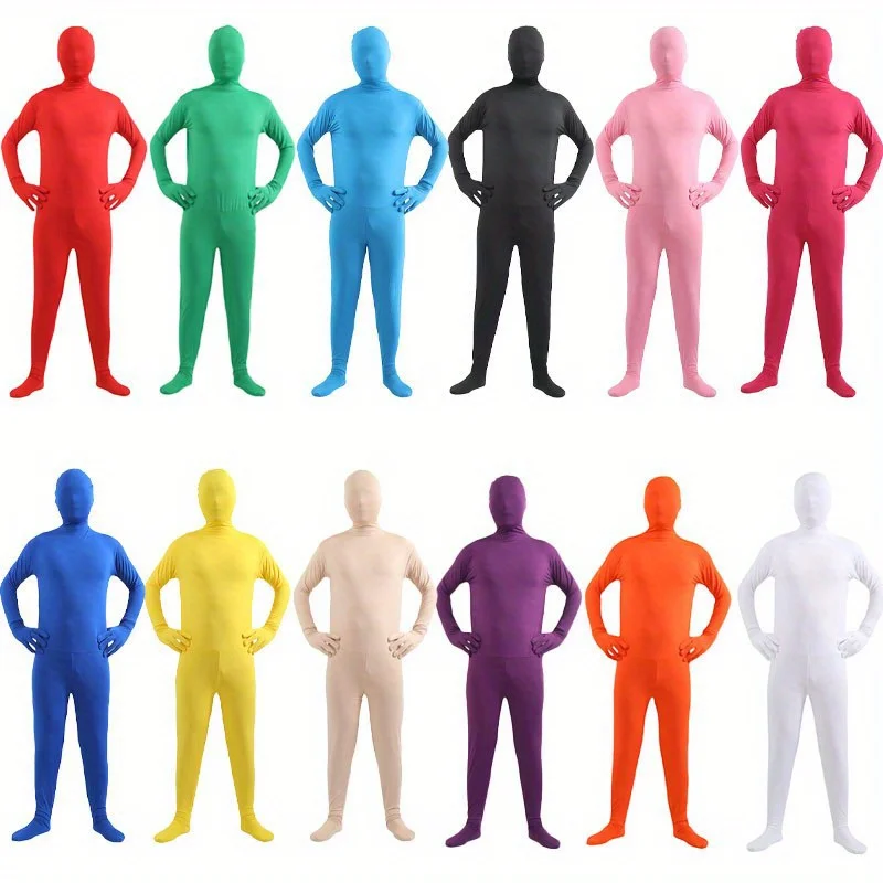 Men's One Piece Tight Fit Breathable Invisibility Clothing Invisible Man Performance Outfits