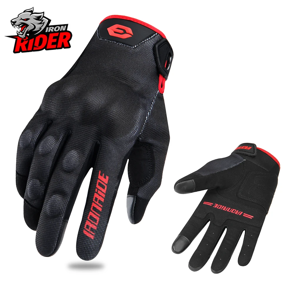 Motorcycle Gloves Anti Fall Anti Slip Breathable Off-road Touch Screen Riding Gloves Motorcycle Outdoor Full Finger Gloves