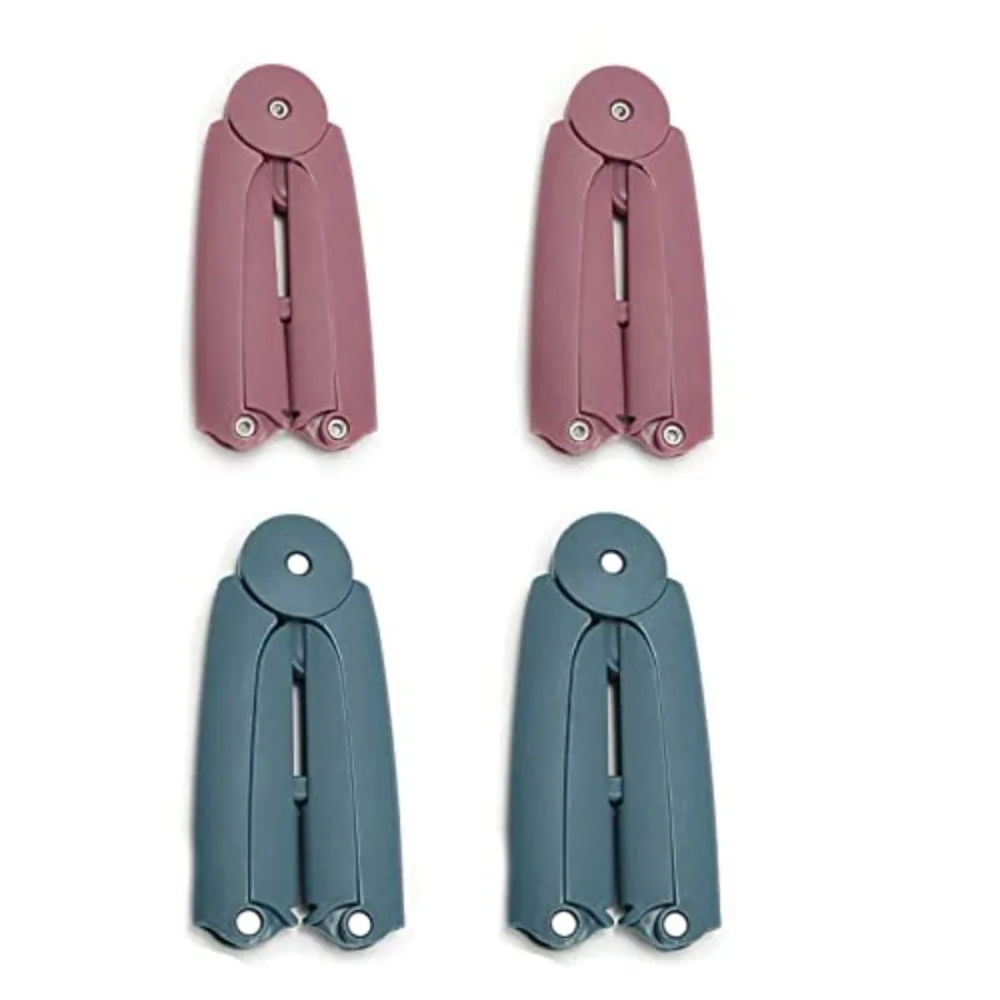 Lot de 4 cintres pliables portables en plastique, cintres de voyage peu encombrants, mini porte-vêtements antidérapants pour les vacances