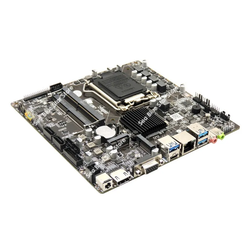 Industrial control main board H470 H510 Thin ITX main board 1200 Mini host computer advertising machine