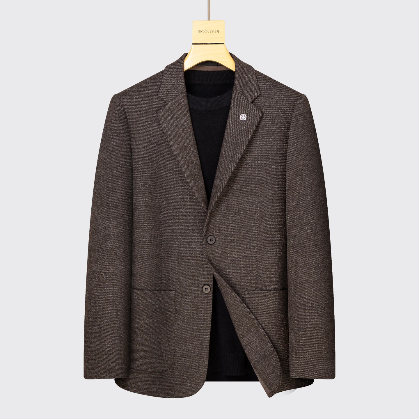 High-Quality Fashionable Men's Autumn Suit Jacket Trendy Business Casual Wool Blend 3% Stylish Versatile New Model