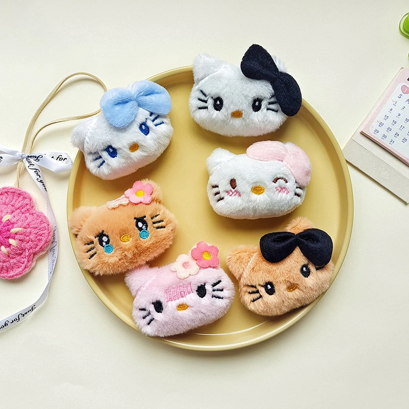 Cartoon Fashion Anime Brooch Cute Plush Kt Cat Badges Kawaii Lapel Pins Creative Backpack Brooch Clothes Accessories Gifts