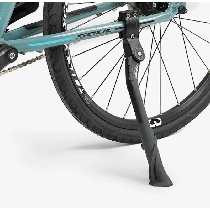 قطعة واحدة جديدة لمسند سبائك الألومنيوم القابل للتعديل بثلاثة فتحات للدراجة - فتحة مزدوجة جانبية لدعم القدم الرياضية في الهواء الطلق المشهورة #4