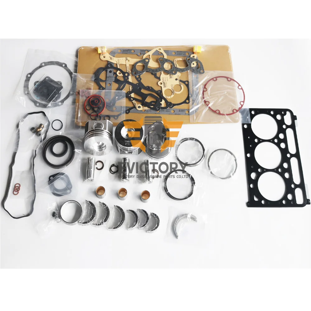 

Fit for KUBOTA D1803 Rebuild Overhaul kit Piston Ring Gasket Main conrod Bearing