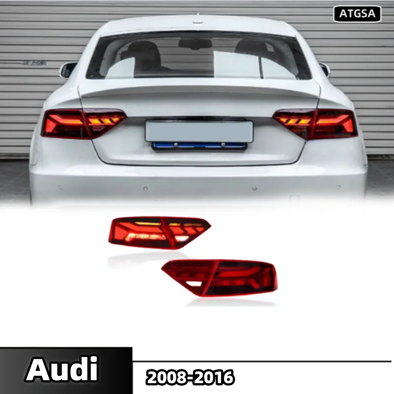 Auto parts for 08-16 Audi A5 taillight assembly S5 retrofit new new upgraded LED running lights water turn signal