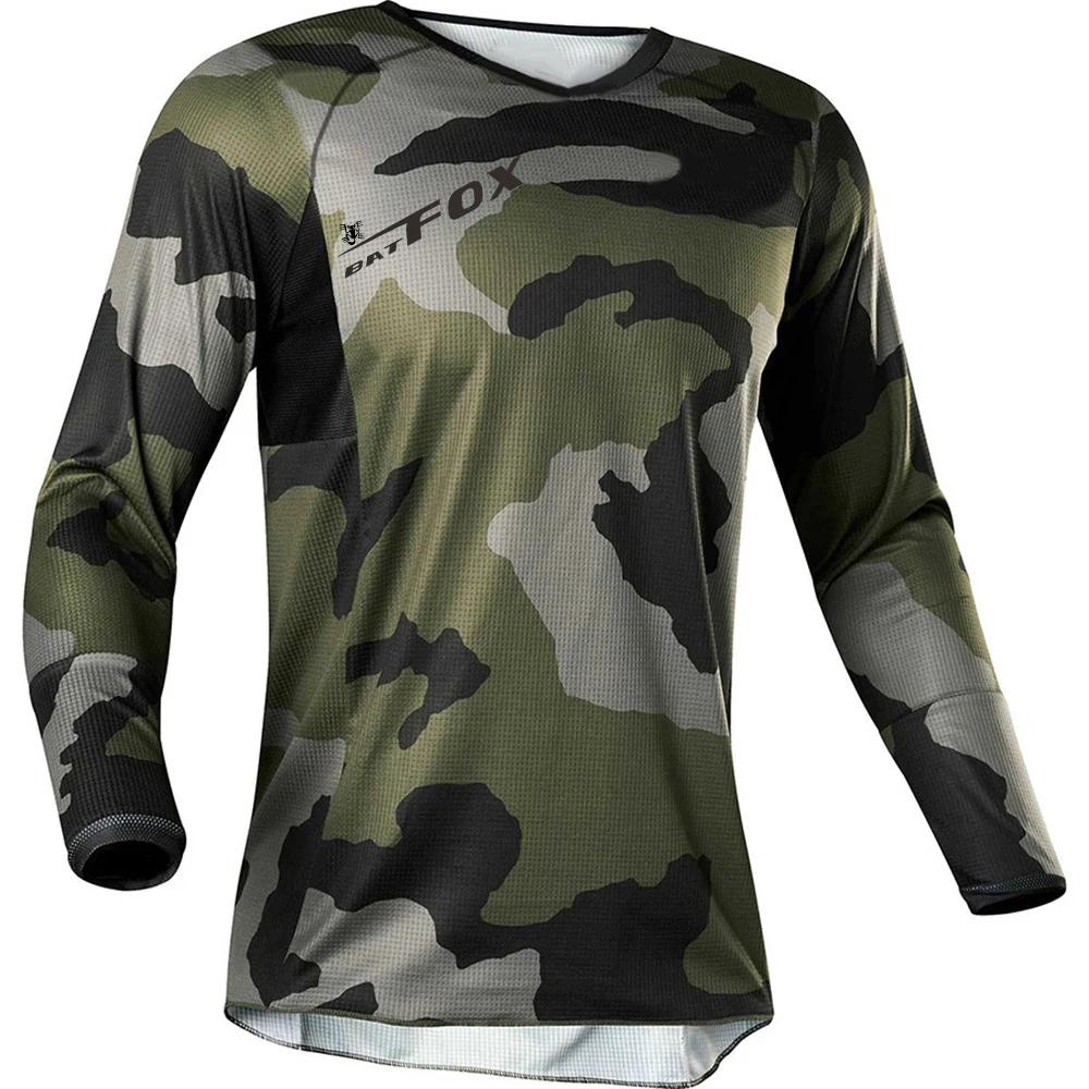 

BAT FOX Downhill Jersey Long Sleeve Large size Mountain Bike Shirt Enduro MTB Jersey Quick-Dry Men Motocross T-Shirt