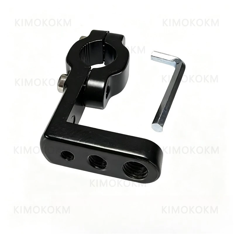 For Truck ATV UTV Motorcycle LED Work Light Pole Installation 1/2pcs 3-Hole Motorcycle Handlebar Extension Bracket Universal