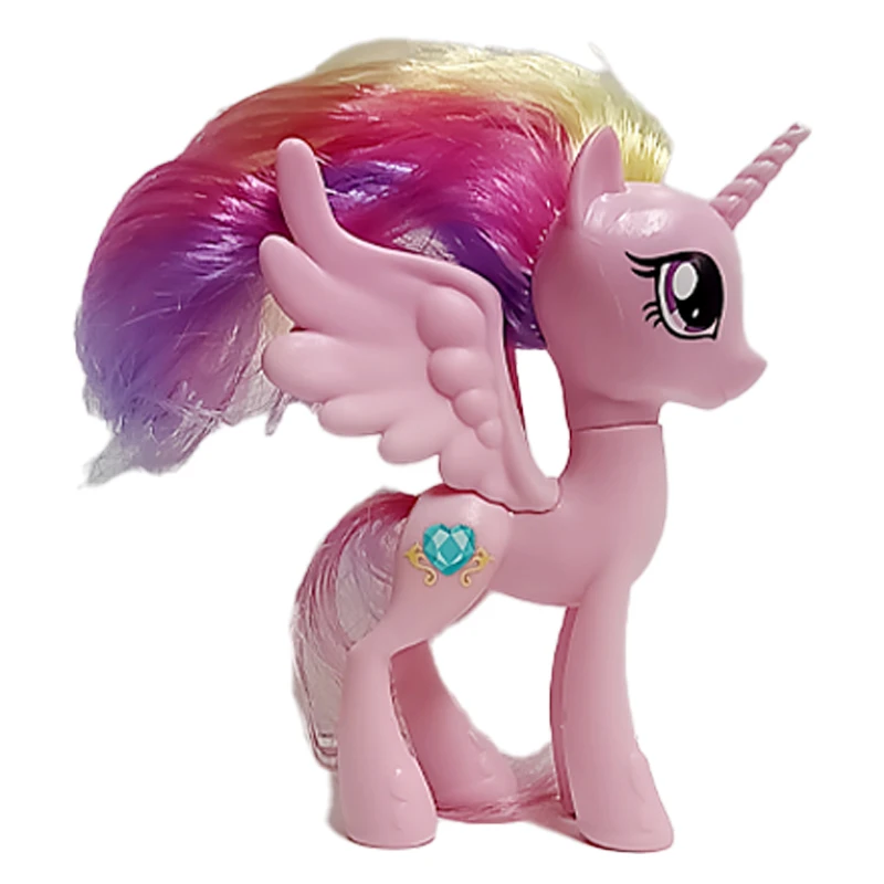 ของแท้จาก Hasbro มายลิตเติ้ลโพนี่ เจ้าหญิงเซเลสเทีย ลูน่า เจ้าหญิงแคดเอนซ์ ชายน์นิ่ง อาร์เมอร์ รุ่นหายาก ของเล่นม้าโพนี่ ขนาด 8~10 ซม.