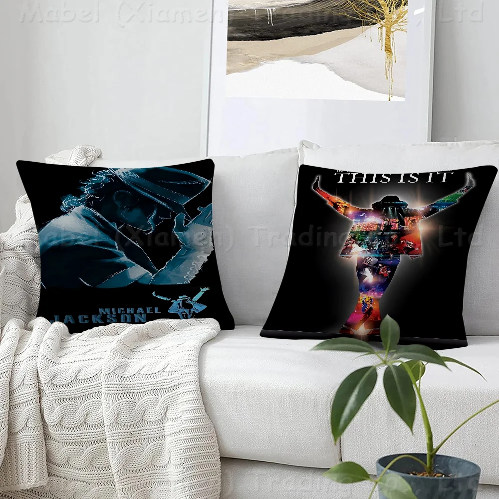 

Michael Jackson Personalized Picture Text Home Decorative Pillows Household Gifts 45x45cm