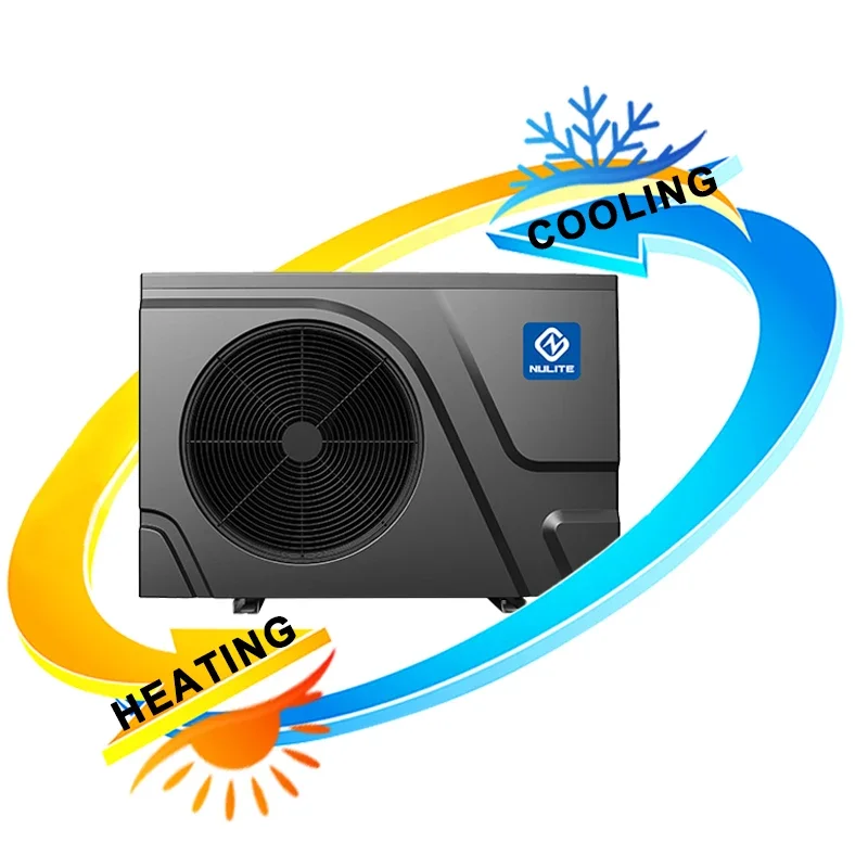 new r32 dc inverter spa heat pump air to water swimming pool water heater with wifi