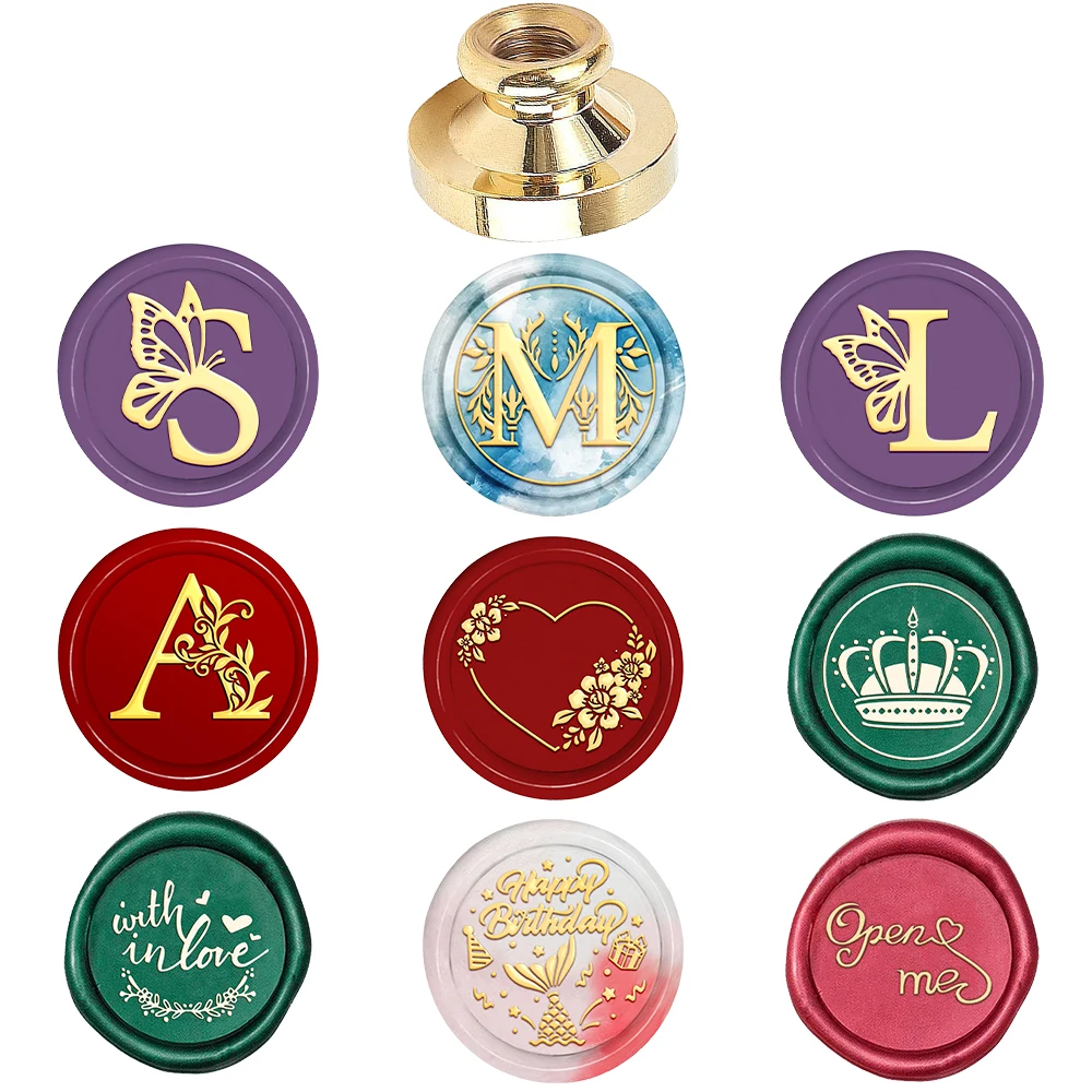 

S B L A Wax Seal 25mm Crown And Blessing Brass Head Suitable For Wedding Invitations, Thanksgiving Gift Wrap