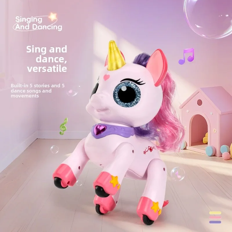 New Intelligent Remote Control Machine Pony Unicorn - Electronic Pet with Magic Wand, Girl's Birthday Gift & Children's Toy