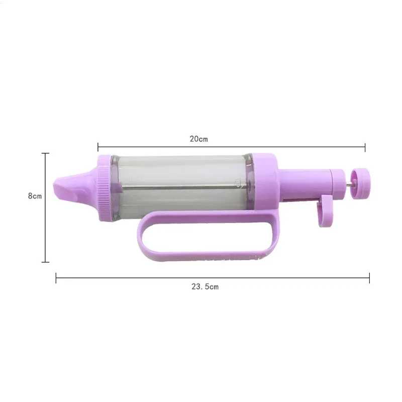 6Pcs Cake Cream Decorating Gun Set DIY Chocolate Pastry Syringe Nozzles Confectionery Cookie Airbrush Kitchen Baking Tools