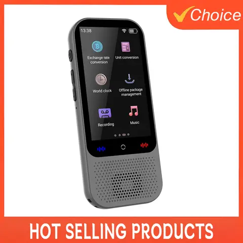 S80 Pro 지능형 번역 기계 138 언어 지능형 녹음 19 오프라인 실시간 채팅 GPT AI 음성 사진 번역