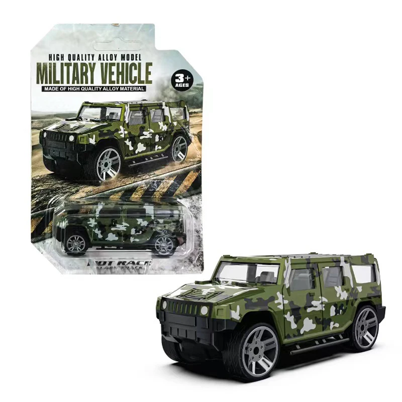 Camouflage Off-road Vehicle Children's Mini Alloy Car Sliding Pull Back Sports Car Racing Model Set Toy