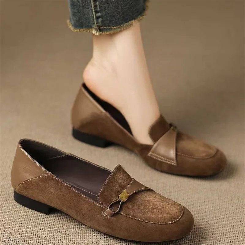 2026 Summer New Denim Flat Shoes Women Slip On Shallow Mouth Fashion Casual Ladies Dress Shoes image 2