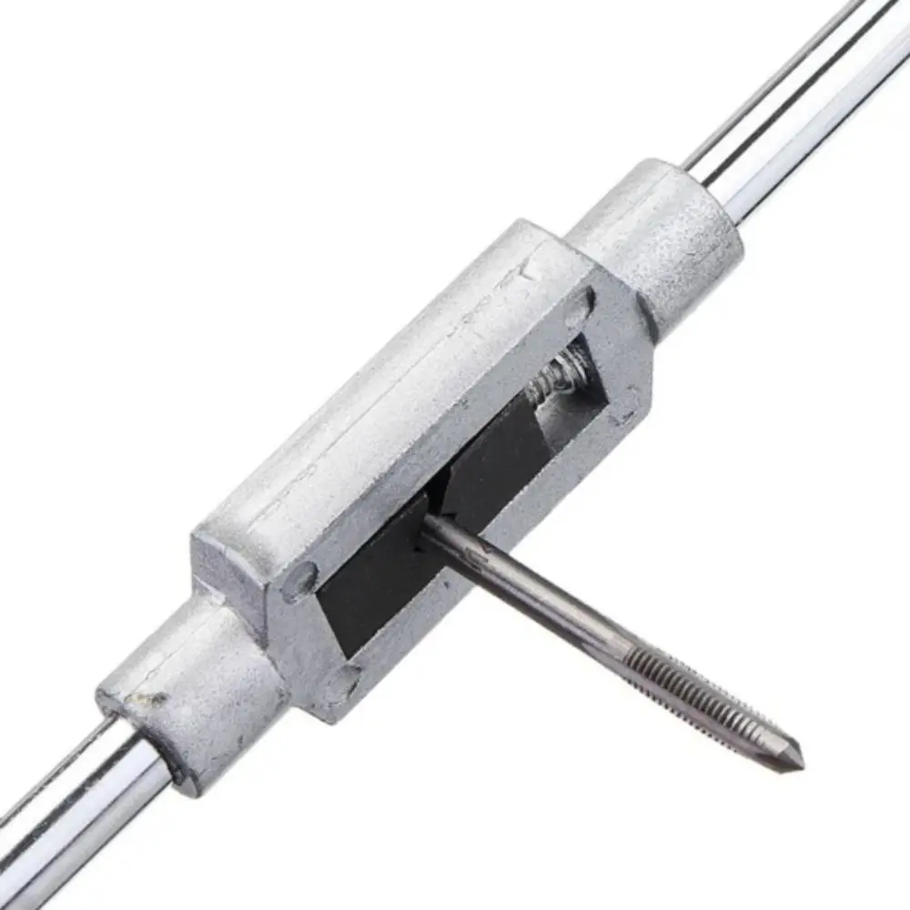 

High Speed Steel Ratchet Tap Wrench Adjustable Screw Taps T-Handle Holder Metric Tap Wrench Set Machine Hand Tool