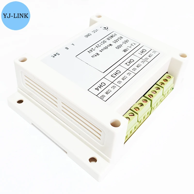 485-4DO RS485 4-Channel Relay Remote Control Switch Delay Output Modul Modbus Rtu