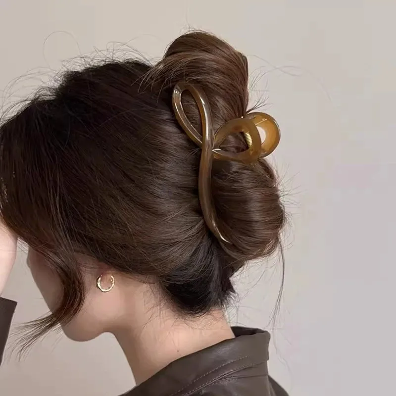 Elegant Jelly Color Bow Hair Claw For Women Vintage Back Headband Hair Clip Crab Girls Hairpin Fashion Hair Accessories Ornament view 4