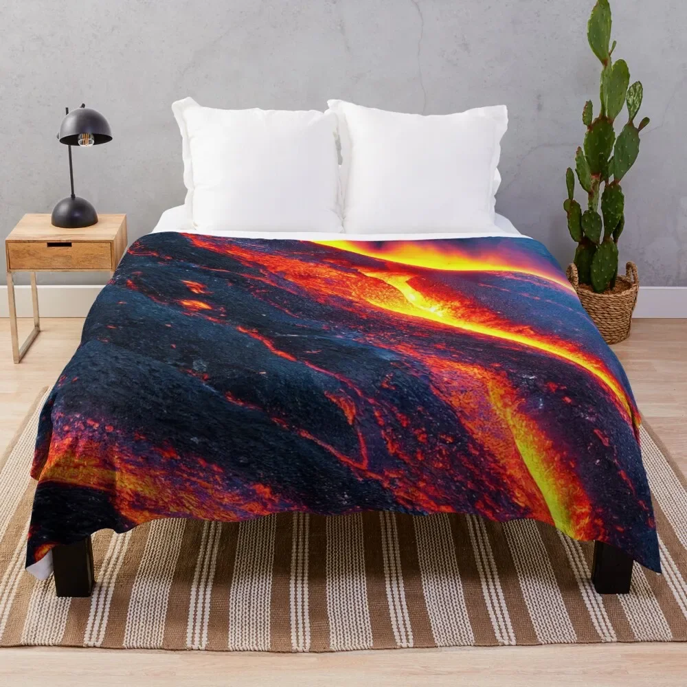 

Lava Throw Blanket Color Fast Cozy Throw Blanket