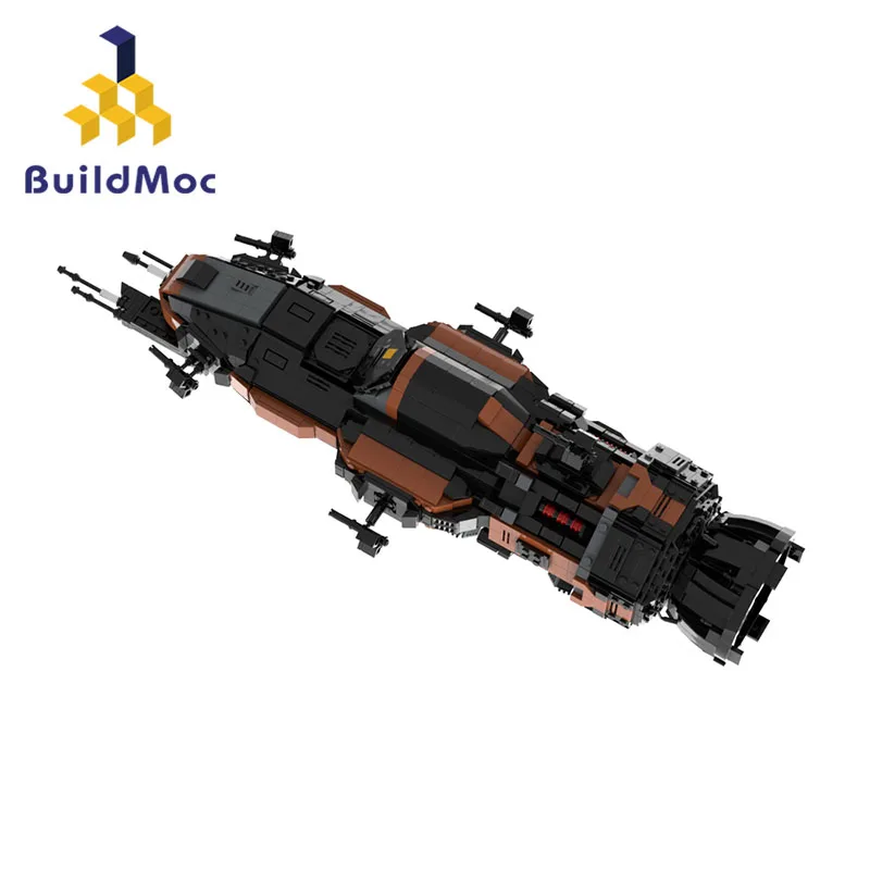 

Набор строительных блоков MOC Space MCRN-Tachi, боевой корабль среднего масштаба, фригат светильник светлый фригат, корвет, класс, Доннер, игрушечный космический корабль, подарок