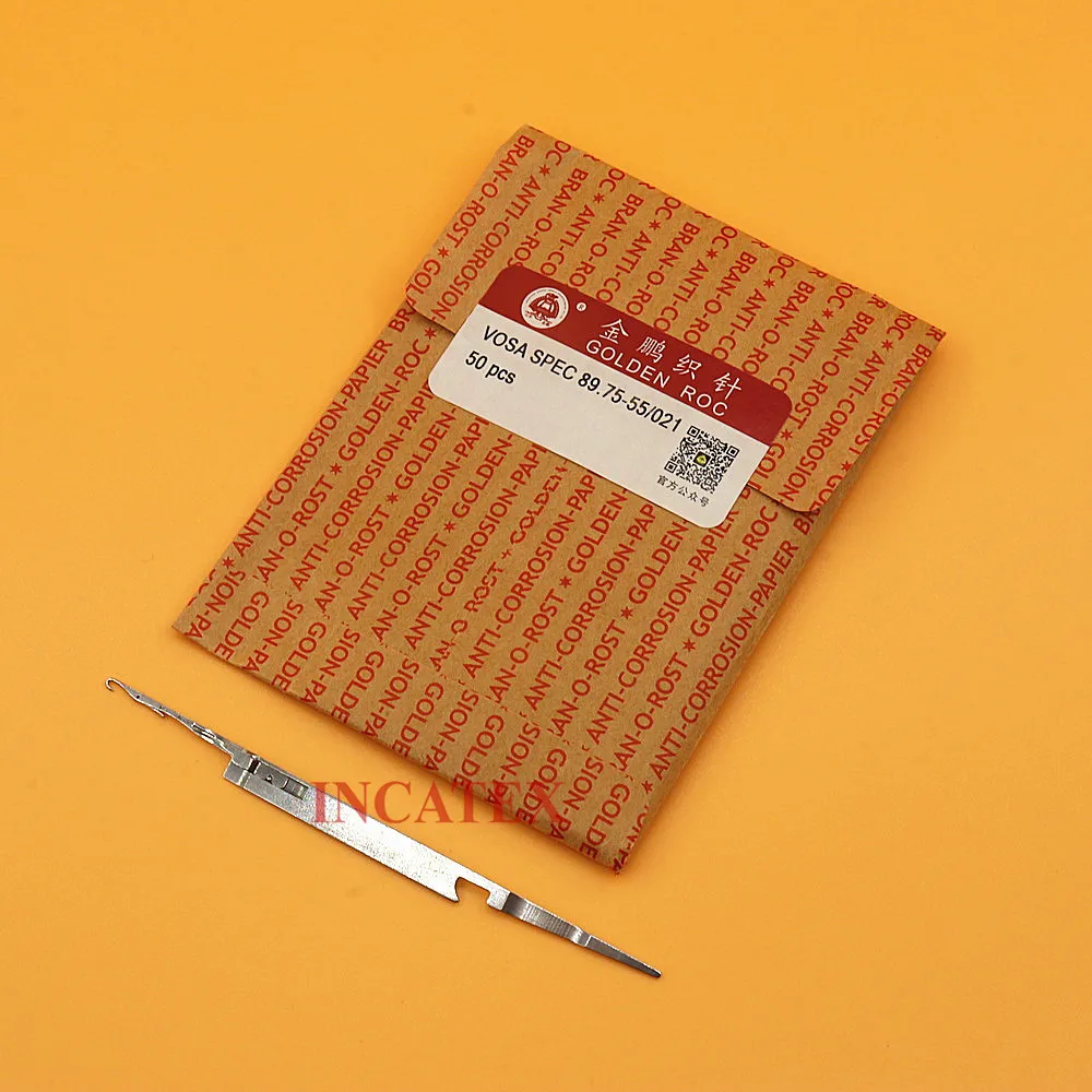 

200 шт. натуральная вязальная игла Golden Roc Vosa Spec 89,75-55/021 для китайской вязальной машины SHIMA SEIKI 14 г, игла с большим крючком