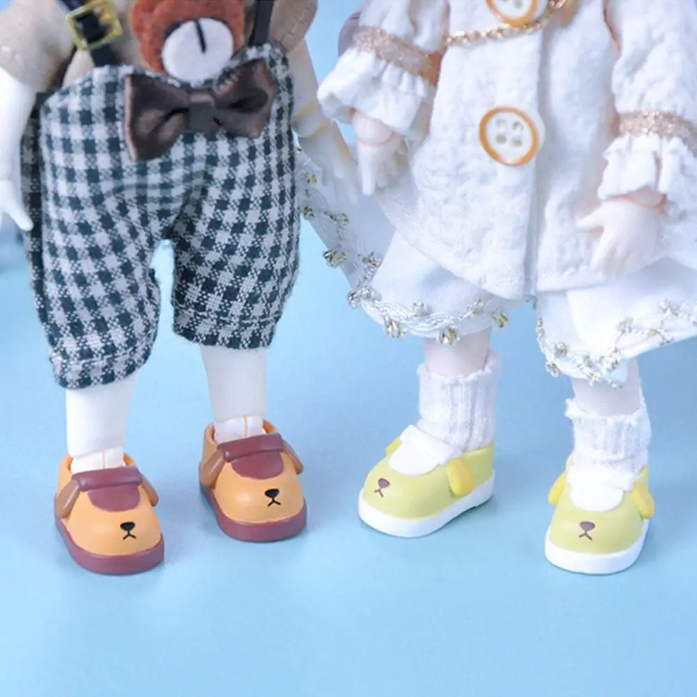 Ob11 Shoes Slippers PVC MIni Shoes Sandals Cartoon Cute Sports Shoes For Molly Obitsu11 Gsc Ufdolls 1/12BJD Dolls Accessories