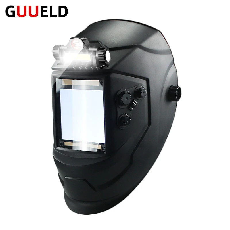 Large Vision Eara 4 Arc sensor DIN5-DIN13 Solar Auto dimming TIG MIG Grinding True color welding mask/welder cap/welding helmet