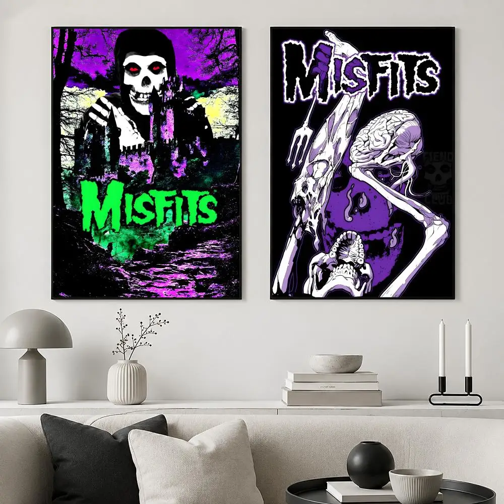 The Misfits Band M-Misfits Poster Bedroom and living room posters, canvas paintings, wall art, home decoration