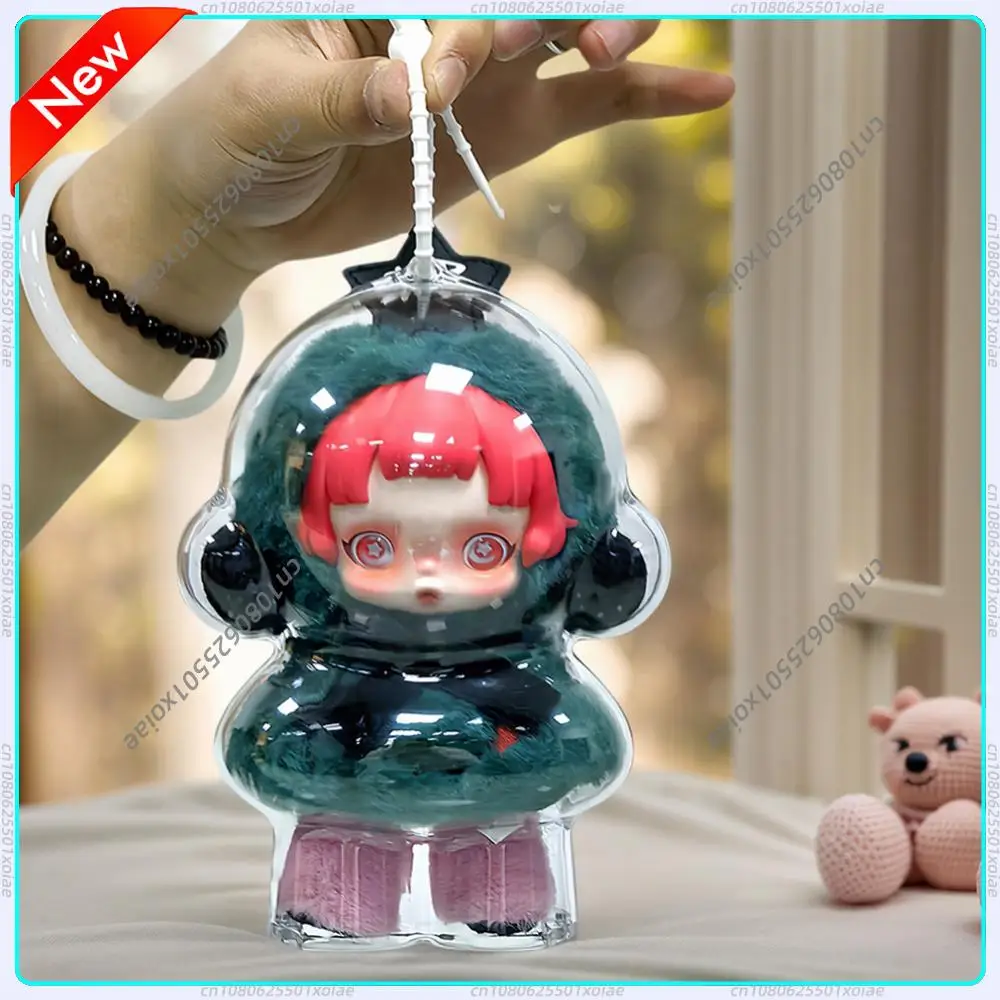 

1-5PCS For Skull Panda Protective Acrylic Storage Case for Plush Dolls Display Bag No Doll Transparent Portable Organizer Box ﻿