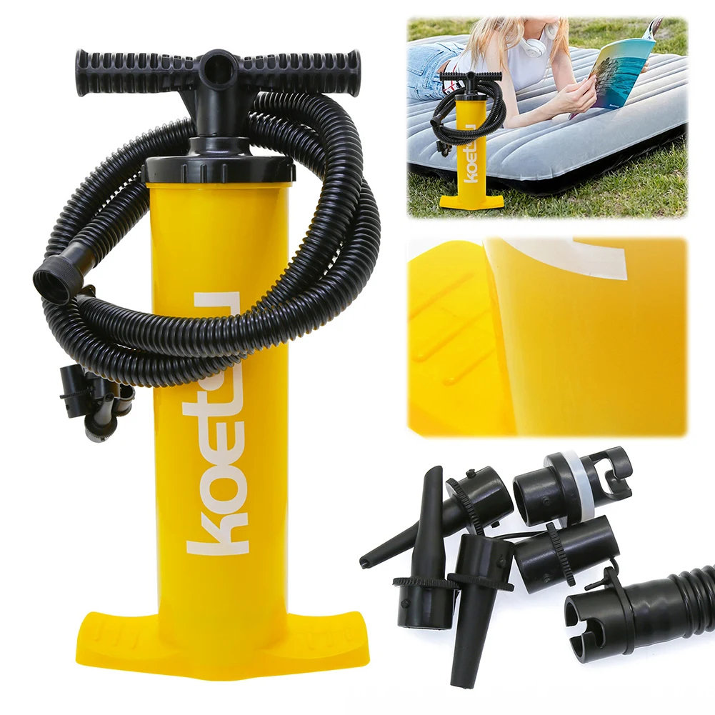 4L Double Action Inflation Pump Portable Hand Pump Handheld Air Inflator Surfboard Manual Pump for Inflatable Kayak