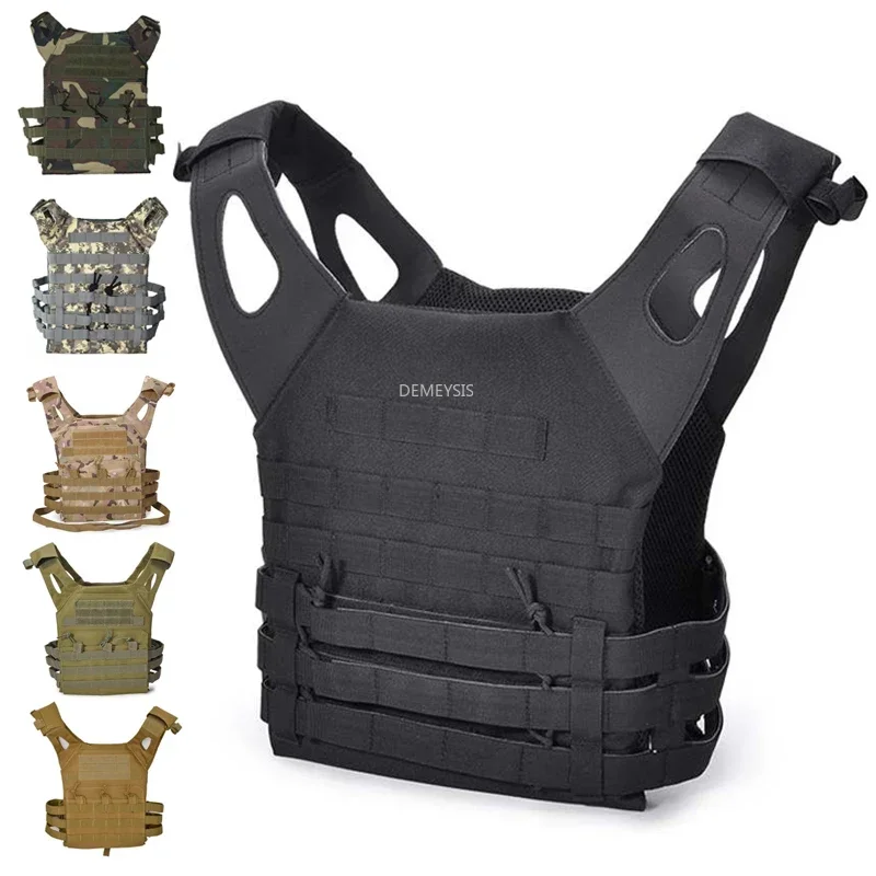 

Airsoft Vest Outdoor Body Armor Lightweight Adjustable JPC Molle Plate Carrier Hunting Vest Tactical Paintball Protective Vests