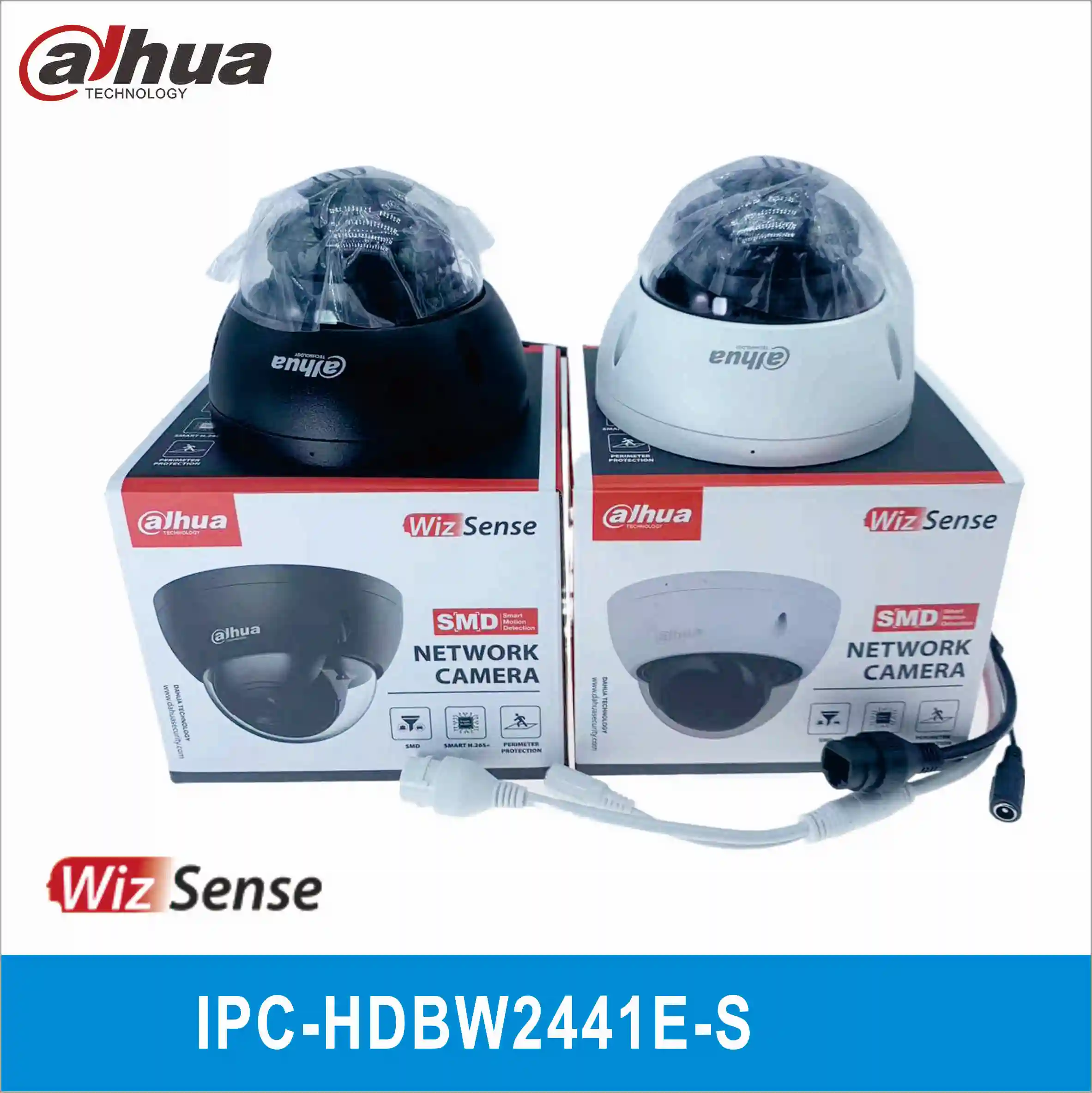 Dahua original IPC-HDBW2441E-S 4MP IR Fixed-focal Dome WizSense Network Camera Built in Mic