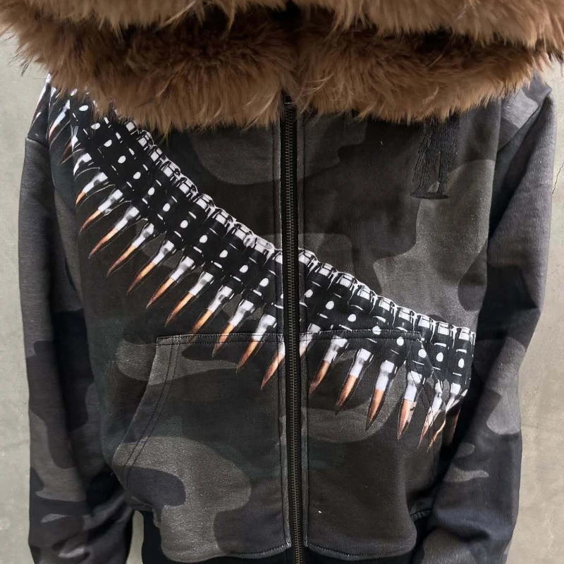 

Harajuku UK Hoodie Fluffy Sportswear Sweatshirt Super Big Brother Special Style Sweatshirt Y2K Top Couple Street Clothing Hoodie