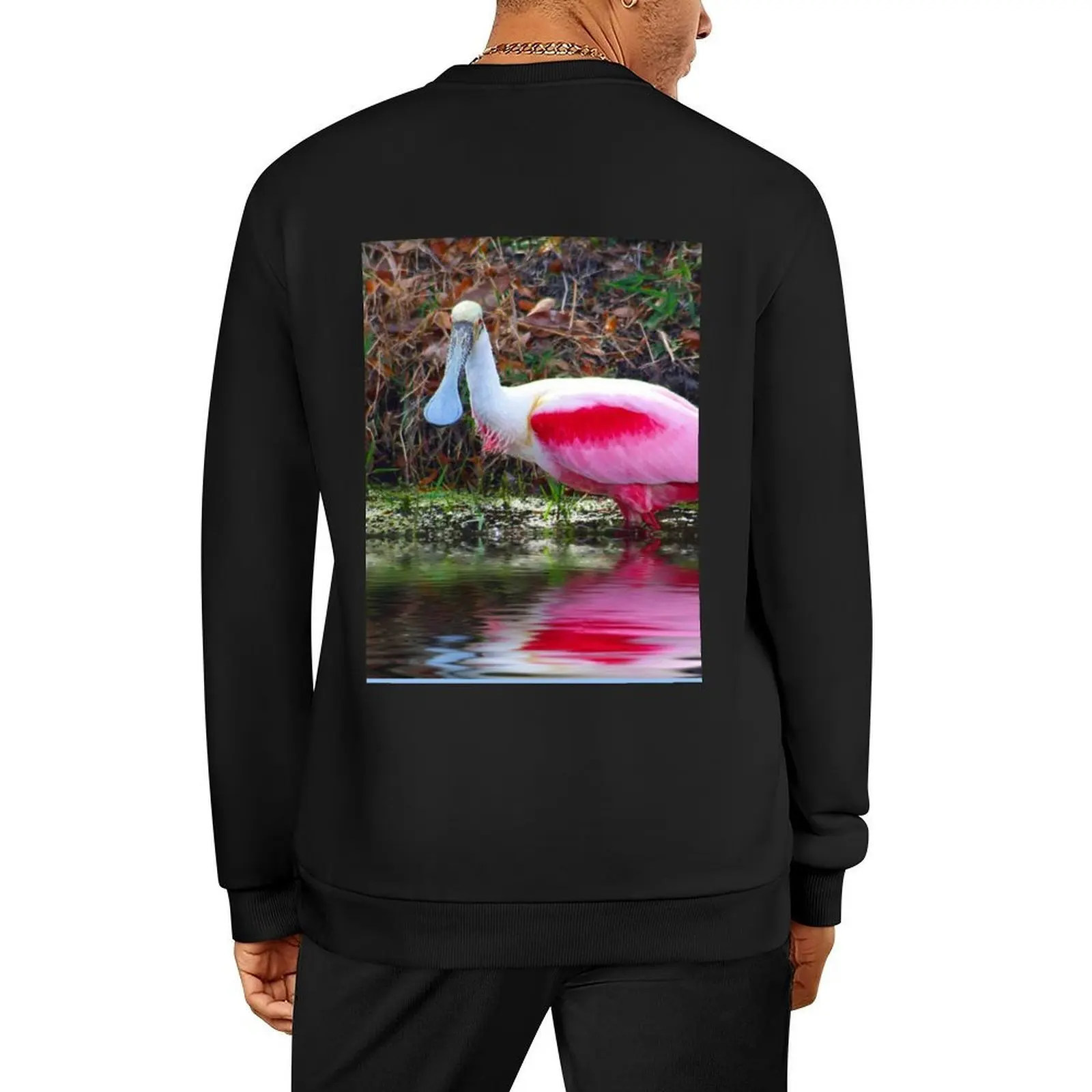 

Roseate Spoonbill Pullover men wear mens clothes tracksuits autumn sweatshirts