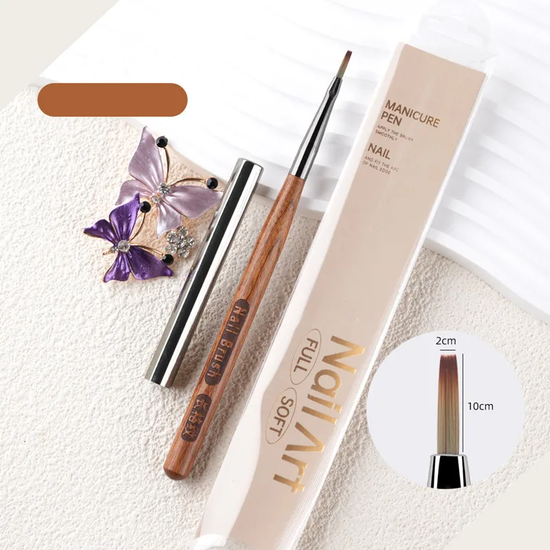 

Набор из 1/3 кистей с ручкой из сандалового дерева для маникюра, рисования, наращивания ногтей, акрила, УФ-геля