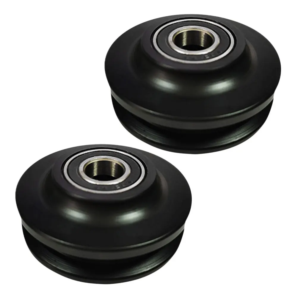 

2Pcs Barn Door Sliding Wheel Heavy Duty Low Noise Sliding Door Track Hardware Kit for Bedroom Office Closet Pom Guide Pulley