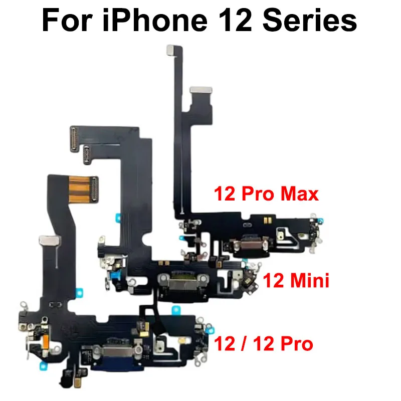 Gefensi Fast Charger USB Dock Charging Dock Port Board With Mic Microphone Flex Cable For IPhone 12 Pro Max