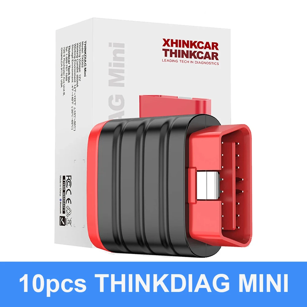 

Wholesale 10pcs THINKCAR THINKDIAG Mini MUCAR BT200 DRIVERSACN OBD2 Scanner All-System Car Diagnostic Tool Read/Clear Fault Code