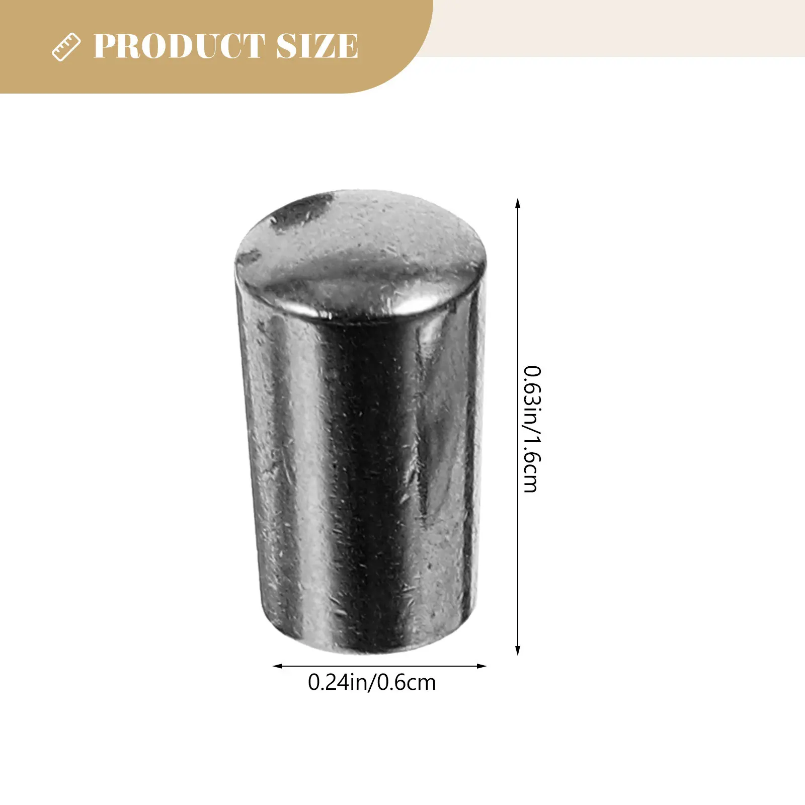 2Pcs Metal Toggle Tip for Electric Guitar Switch Cap Replacement Parts Sensitive Operation Slip Resistant Smooth Finish 4Mm