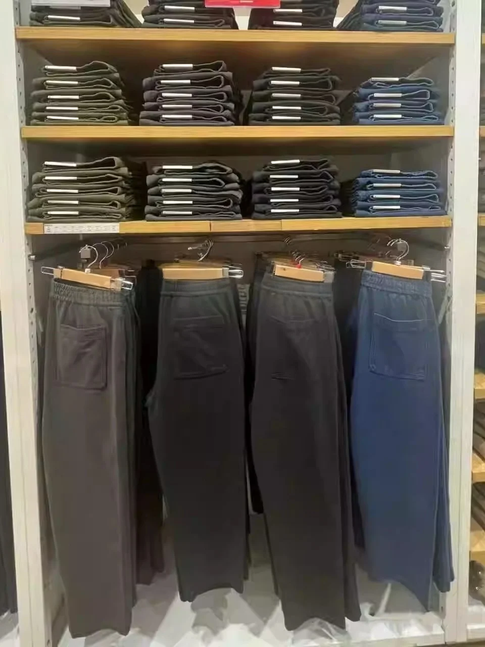 

Men's Casual Cotton Pants Loose Nine-Foot Waed Spring Autumn Leisure Long Trousers Lazy Pants Fitting Room Ready