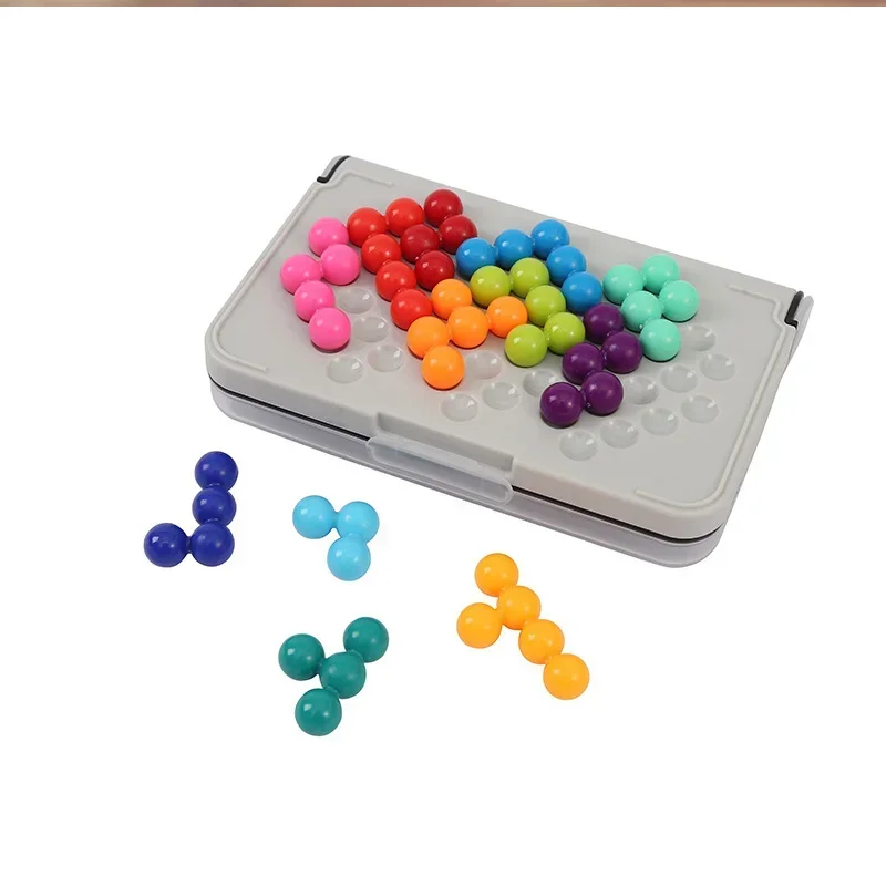 120 تحديات الذكاء ثلاثية الأبعاد لغز مجلس لعبة الكلاسيكية الهرم لوحة اللؤلؤ العقل المنطقي للأطفال الهرم الخرز ألعاب مونتيسوري الهدايا #5